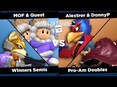 Don't Get Stuck in Shine SSBM - Pro-Am Doubles - Winners Semis - MOF & Quest vs Alextrer & DonnyP