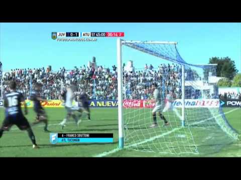 Gol de Sbuttoni. Juventud U. 0 - Atl. Tucumán 1. Fecha 12. B Nacional 2015. FPT.