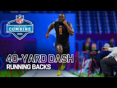 Running Backs Run the 40-Yard Dash at 2026 NFL Combine