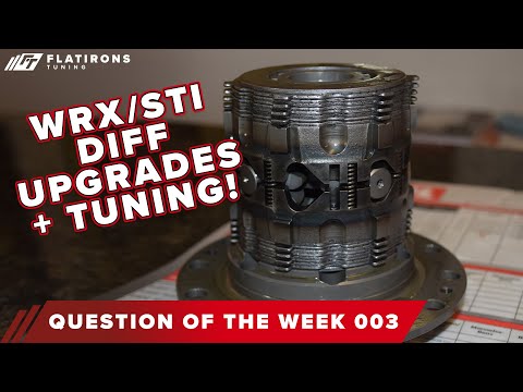 What differential upgrade options are there for the WRX and STI? And how do I tune a LSD?