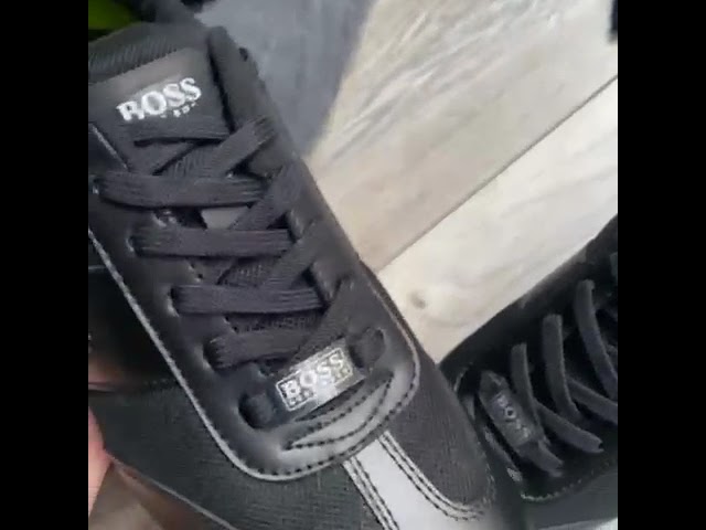 Vídeo relacionado con BOSS Hombres Saturn_Lowp_lux4 A_N Sneaker Negro 45 EU
