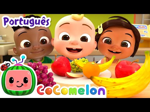 Capa de Sim Sim Frutas Eu Vou Comer! | Cocomelon em Português | Músicas Infantis e Desenhos Animados