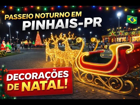 Passeio noturno em Pinhais-PR | Bosque Municipal e Parque das Águas