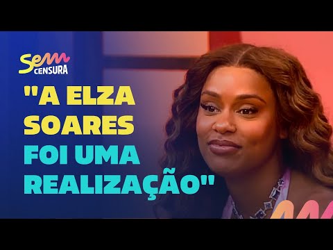 Sem Censura | Rebecca se emociona e relembra parceria com Elza Soares na pandemia