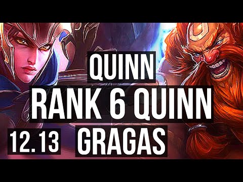 QUINN vs GRAGAS (TOP) | 10/1/4, Rank 6 Quinn, Legendary, 300+ games | EUW Master | 12.13