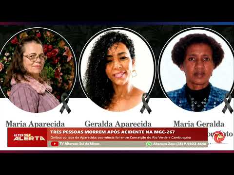 Mortes após acidente com ônibus de romeiros perto de Cambuquira