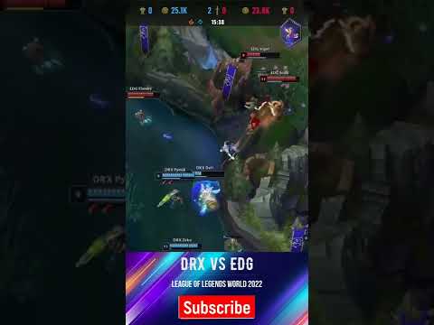 DRX vs EDG League Of Legends Worlds Quarterfinals 2022 Lol Esports #shorts #leagueoflegends #lol