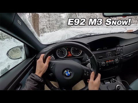 BMW E92 M3 Snow Drive - Why RWD is More Fun (POV Binaural Audio)