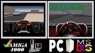 A4000 vs PC MS-DOS : ROBOCOP 3 (Side by side comparison)