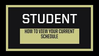 View Your Schedule