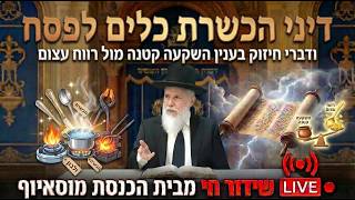 הכשרת כלים לפסח ודברי חיזוק בענין השקעה קטנה מול רווח עצום - הגאון רבי זמיר כהן ראש ישיבת אבני נזר