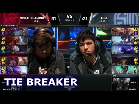 Misfits vs TSM Tie Breaker | Day 7 Main Group Stage S7 LoL Worlds 2017 | MSF vs TSM G2