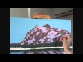 Видео 5 части 10, как рисовать горы и озеро с акрилом 