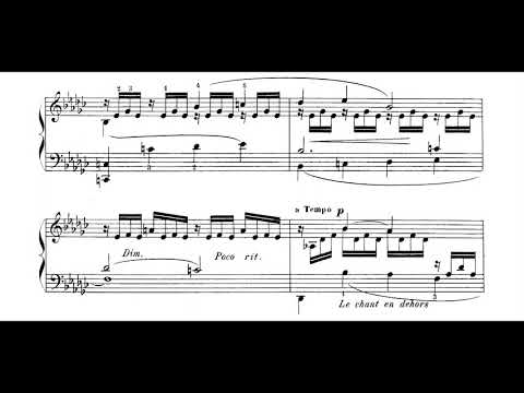 Mélanie Bonis - Romance Without Words for Piano, Op. 56 (1905) [Score-Video]