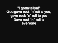 Kiss - God gave Rock ´n´ Roll to you II Lyrics