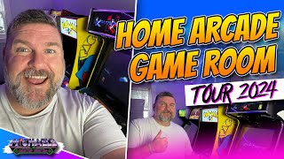 Home Arcade & Game Room Tour 2024! 3 Rooms, Arcade1Up, AtGames, Stern Pinball, Games Toys & More!
