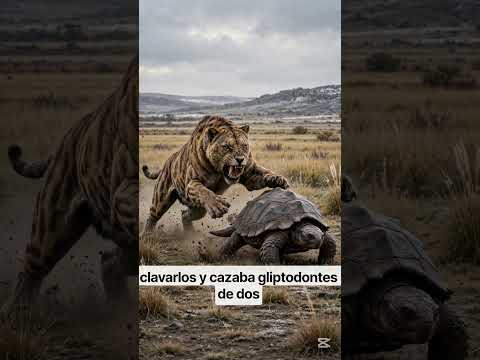 `El TIGRE con CUCHILLOS en la boca vivía en la PAMPA 😱 28 cm #shorts`