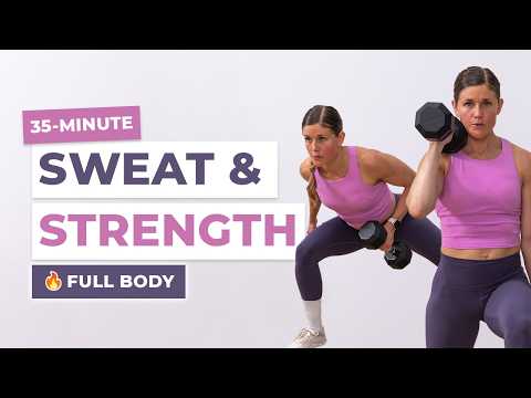 35-Minute Full-Body Dumbbell Workout | Build Lean Muscle At Home