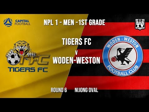 NPL1 Men - 1st Grade - Capital Football  - ROUND 6 - Tigers FC vs Woden-Weston FC