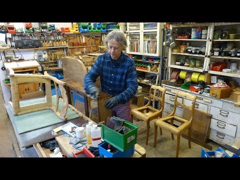 Schellackpolitur Teil 2, die Porenfüllung, Vernis au tampon