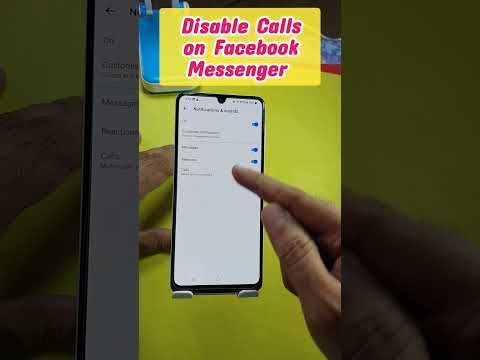 Disable Calls on Facebook Messenger