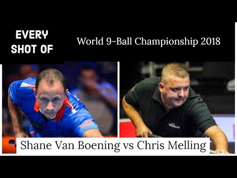 Every Shot of Shane Van Boening vs Chris Melling  World 9 Ball Championship 2018