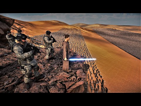 JEDI KNIGHTS BACKED BY MODERN SOLDIERS vs ZOMBIES OUTBREAK !! | ULTIMATE EPIC BATTLE SIMULATOR 2