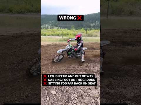 How to Corner Faster on a Dirt Bike#motorsport #dirtbike #racing