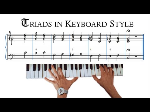 How to Compose Triads in Keyboard Style || Tonal Voice Leading 10