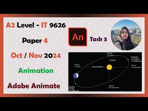 A Level IT 9626 | Oct Nov 2024 | Paper 4 | Animation | Adobe Animate | Task 3