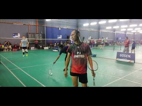 Badminton QF LSJ2 Men's Double Veteran Tour - Keith Yap / James Chua Vs Syed Muzir /  Sim Han Siang