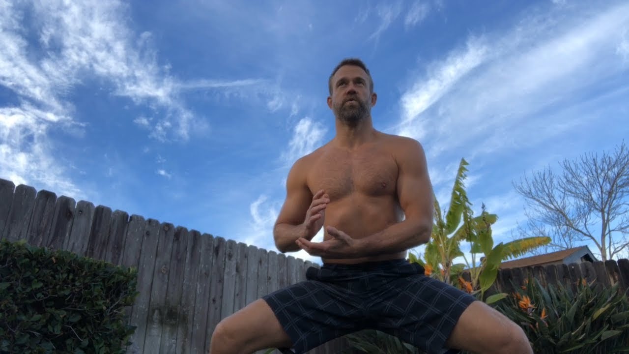 Wim Hof Style Horse Stance & One Minute Push Up - YouTube