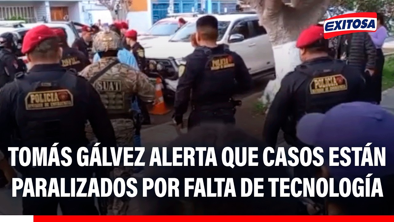🔴🔵 Tomás Gálvez alerta que casos están paralizados por falta de tecnología y equipos en la PNP