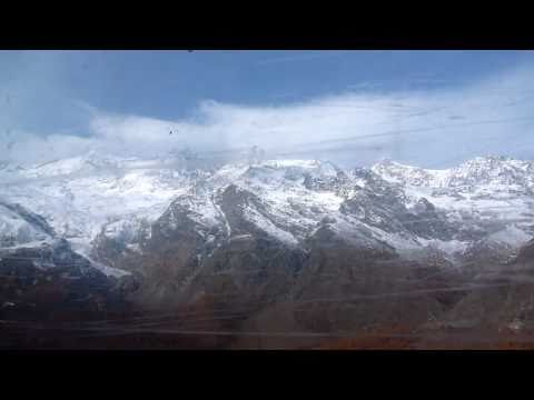 Die Fahrt mit dem Alpin Express (1. Sektion) in Saas Fee
