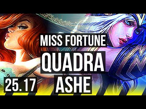 MISS FORTUNE & Rell vs ASHE & Braum (ADC) | Quadra, 10/2/6, Dominating | KR Master | 25.17