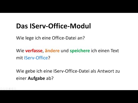 Für Schüler - IServ-Office nutzen