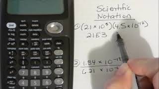 TI-36X Pro: Scientific Notation