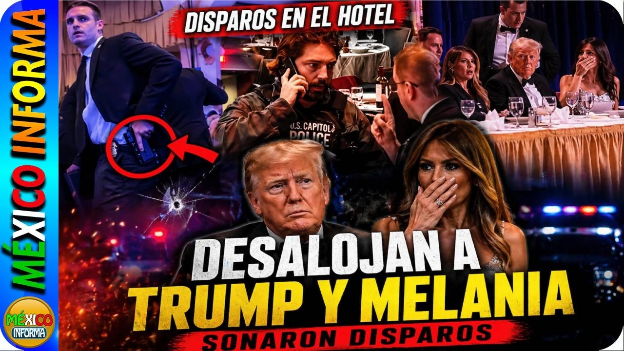 4L3RTA EN WASHINGTON.SERVICIO SECRETO PROTEGE A TRUMP EN PLENA CENA DE CORRESPONSALES. MIRA LA RAZÓN