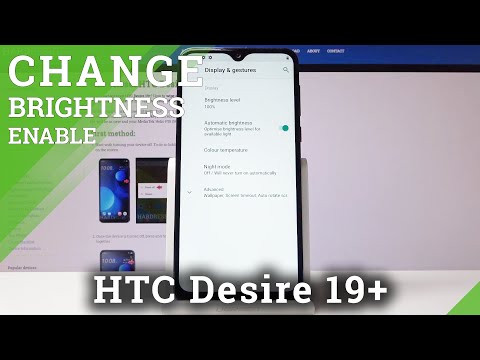 How to Turn On Auto Brightness in HTC Desire 19+ | Enable Adaptive Brightness