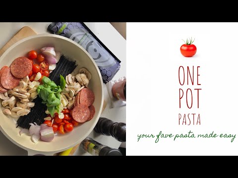 EASY TO COOK | ONE POT PASTA BY MARTHA STEWART| THE BLACK NOODLE CHALLENGE. (TOMATO SERIES E🍅🍅🍅🍅)