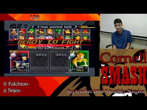 CU Monthly 13 - captain falchion (Marth) vs Snjes (Sheik) Singles Losers - SSBM