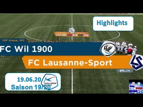 Highlights: FC Wil vs FC Lausanne - Sport (19.06.2020)