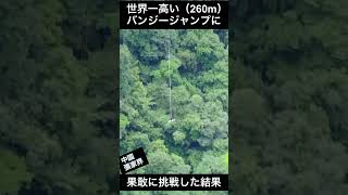 世界一高い中国のバンジージャンプに挑戦した結末