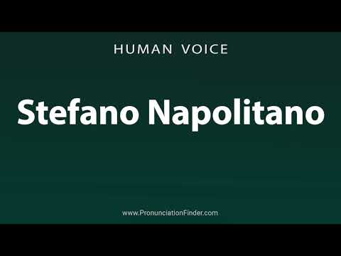 How To Pronounce Stefano Napolitano