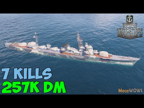 World of WarShips | Hayate | 7 KILLS | 257K Damage - Replay Gameplay 4K 60 fps