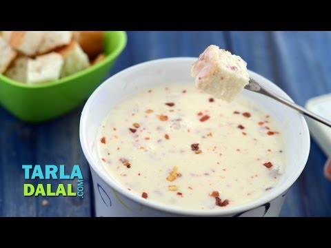 Quick Cheese Fondue by Tarla Dalal