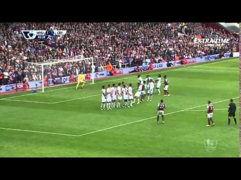 Free Kick Goal Dimitri Payet - west ham vs crystal palace