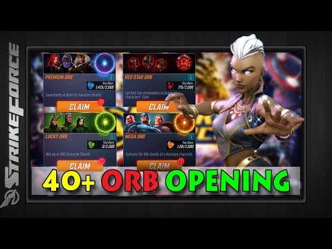 40+ ORB OPENING | Premium, Mega, Red Star, & Lucky | Marvel Strike Force