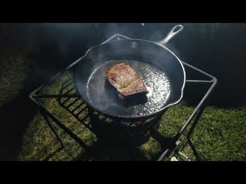 searing and basting a steak