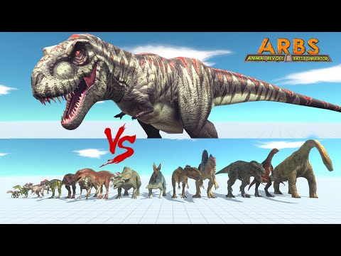 DEADLY TREX REMASTERED vs All Units Dinosaurs